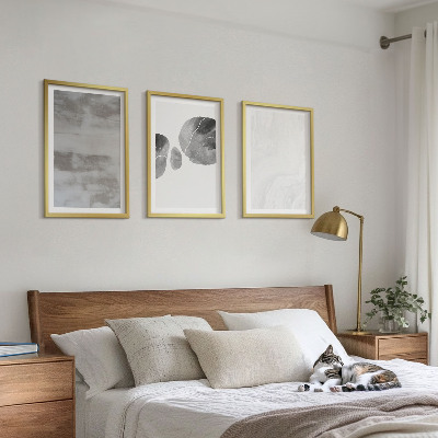 Tavelset ovanför soffa Abstrakta moderna strukturer