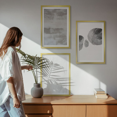 Tavelset ovanför soffa Abstrakta moderna strukturer