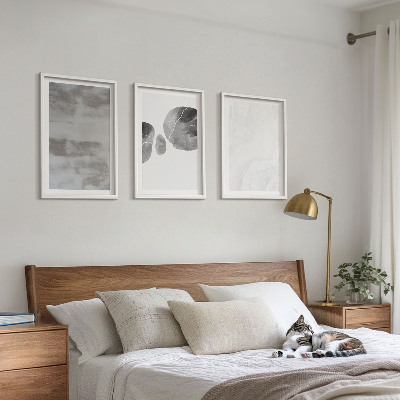 Tavelset ovanför soffa Abstrakta moderna strukturer