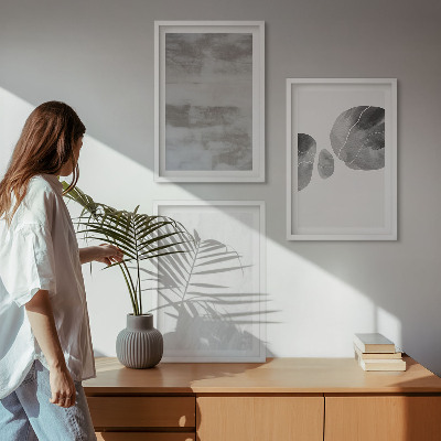 Tavelset ovanför soffa Abstrakta moderna strukturer