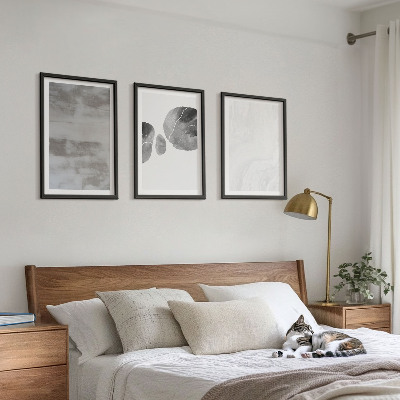 Tavelset ovanför soffa Abstrakta moderna strukturer