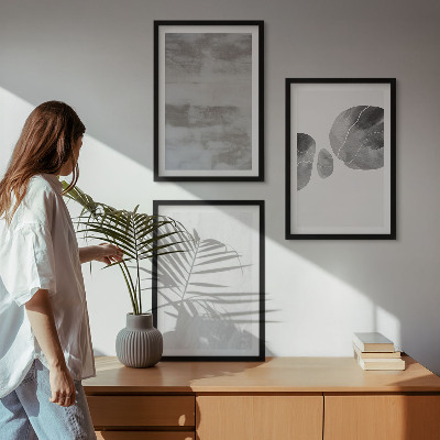 Tavelset ovanför soffa Abstrakta moderna strukturer