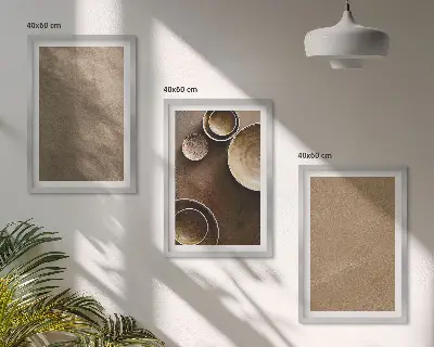 Tavelset med motiv av minimalistiska stenstrukturer tavelset med ramar