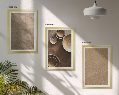 Tavelpaket med ramar Minimalistiska stenstrukturer