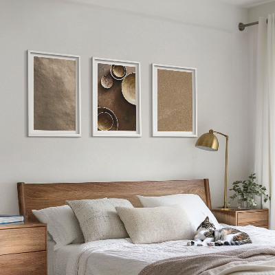 Tavelpaket med ramar Minimalistiska stenstrukturer