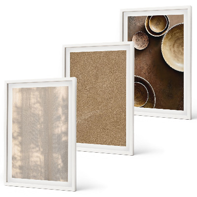 Set om 3 tavlor Minimalistiska texturstrukturer
