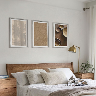 Set om 3 tavlor Minimalistiska texturstrukturer