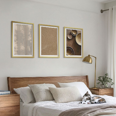 Set om 3 tavlor Minimalistiska texturstrukturer