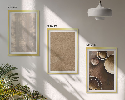 Set om 3 tavlor Minimalistiska texturstrukturer