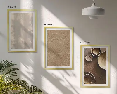 Minimalistiska texturstrukturer set med 3 tavlor