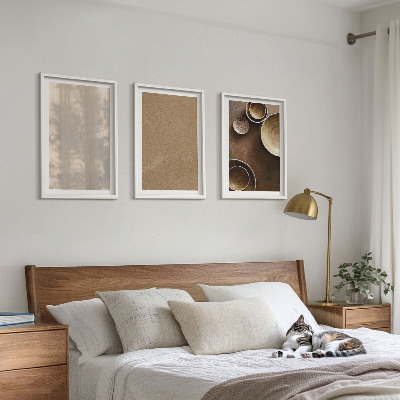 Set om 3 tavlor Minimalistiska texturstrukturer