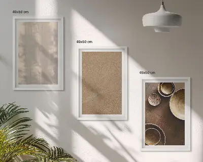 Minimalistiska texturstrukturer set med 3 tavlor