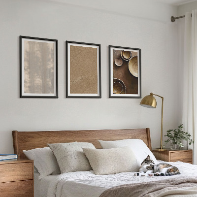 Set om 3 tavlor Minimalistiska texturstrukturer