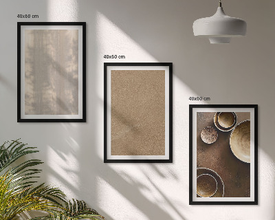 Set om 3 tavlor Minimalistiska texturstrukturer