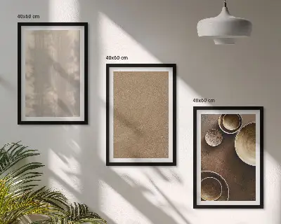 Minimalistiska texturstrukturer set med 3 tavlor