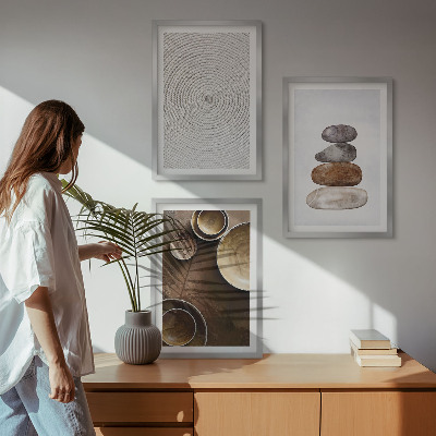 Tavelset ovanför soffa Texturer i modern konst