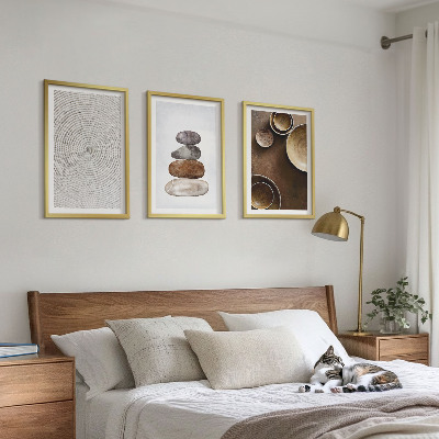 Tavelset ovanför soffa Texturer i modern konst