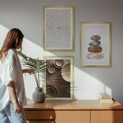 Tavelset ovanför soffa Texturer i modern konst