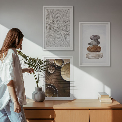 Tavelset ovanför soffa Texturer i modern konst