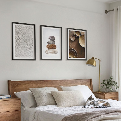 Tavelset ovanför soffa Texturer i modern konst