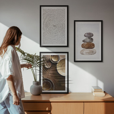 Tavelset ovanför soffa Texturer i modern konst
