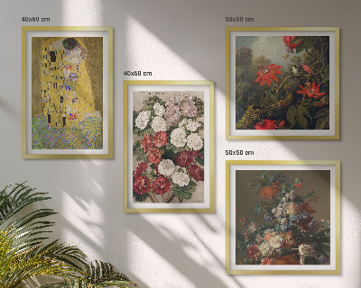 Tavelvägg med 4 tavlor Blommorna i trädet målning Klimt