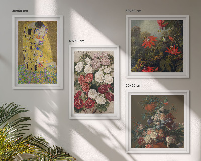 Tavelvägg med 4 tavlor Blommorna i trädet målning Klimt