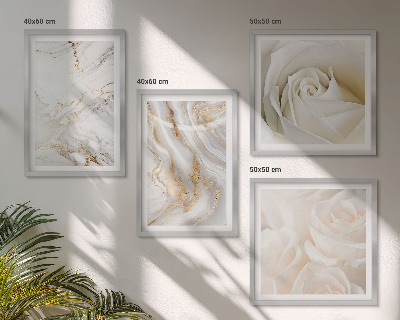 Set om 4 tavlor Eleganta marmormönster