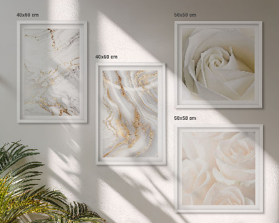Set om 4 tavlor Eleganta marmormönster