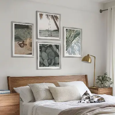 Tavelset Tropiska växter set om 4 stycken