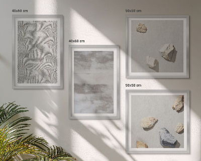 Set om 4 tavlor Moderna minimalistiska texturer