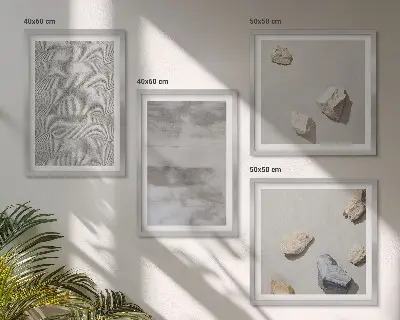 Moderna minimalistiska texturer set om 4 tavlor
