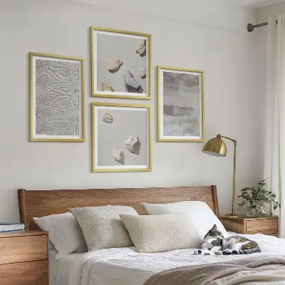 Moderna minimalistiska texturer set om 4 tavlor