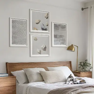 Moderna minimalistiska texturer set om 4 tavlor
