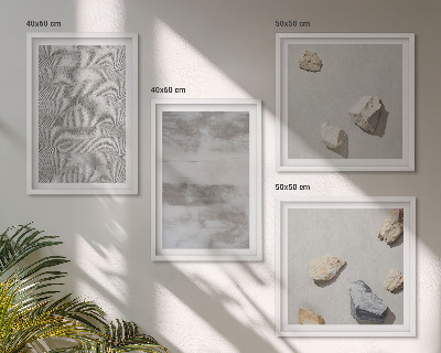 Set om 4 tavlor Moderna minimalistiska texturer