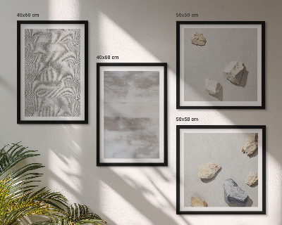 Set om 4 tavlor Moderna minimalistiska texturer