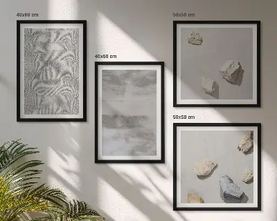 Moderna minimalistiska texturer set om 4 tavlor