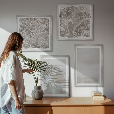 Tavelvägg med 4 tavlor Slitna texturer modern stil