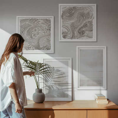 Tavelvägg med 4 tavlor Slitna texturer modern stil