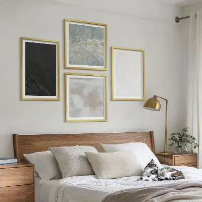 Stentexturer set om 4 tavlor