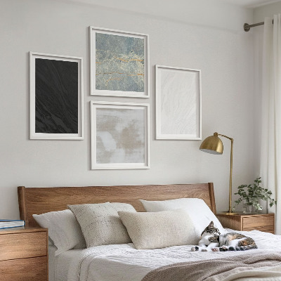 Set om 4 tavlor Stentexturer