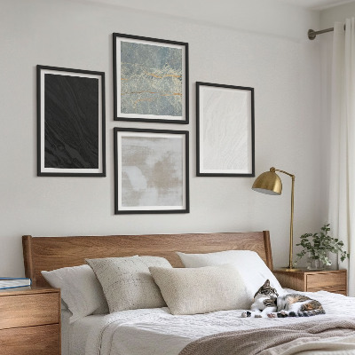 Set om 4 tavlor Stentexturer