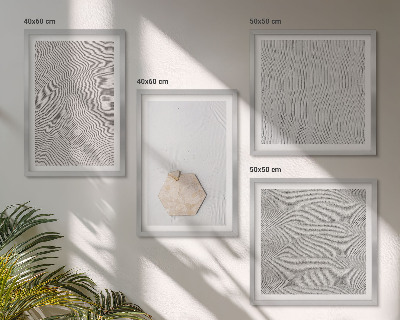 Set om 4 tavlor Ljusa boho sandtexturer