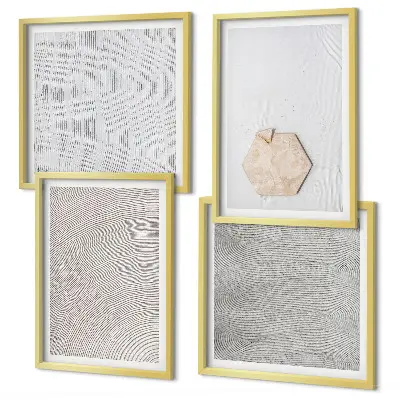 Ljusa boho sandtexturer, 4 tavlor set om 4 tavlor