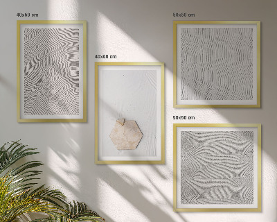Set om 4 tavlor Ljusa boho sandtexturer
