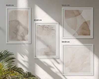Akvarellfärger boho texturer set om 4 tavlor