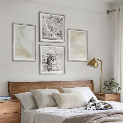 Set om 4 tavlor Färgstruktur minimalism