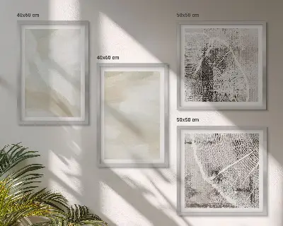 Färgstruktur minimalism set om 4 tavlor