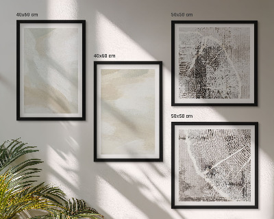 Set om 4 tavlor Färgstruktur minimalism