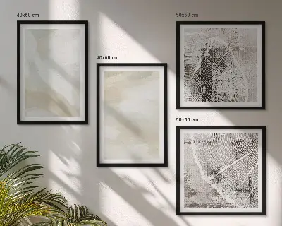 Färgstruktur minimalism set om 4 tavlor